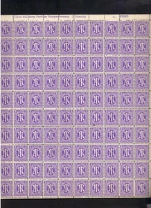 Vintage AM Post Deutschland 3 Pfenning Full Sheet Stamps Deutsche Post M OG NH - Picture 1 of 2