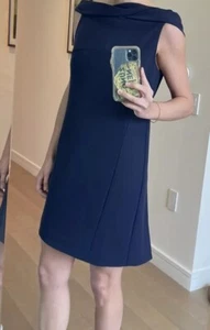 Vintage Navy Versace Dress Size 44/ S/M - Picture 1 of 9