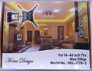 TV full motion Wall Mount Bracket for 14"-40" LED LCD Plasma up t0 50KG 110LBS - Picture 1 of 2