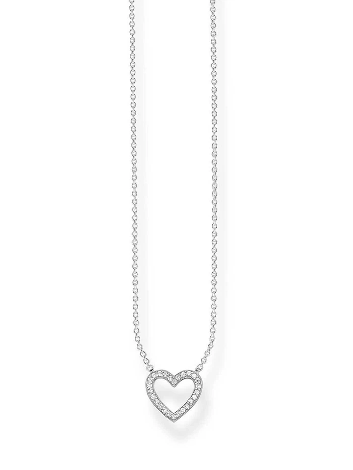 Thomas Sabo Collana KE1554-051-14 925er con Ciondolo Cuore 40-45cm - Immagine 1 di 1