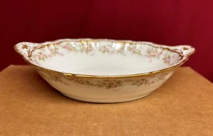 Haviland Limoges Schleiger 844 9" ovale Gemüseschüssel doppelter Goldrand - Bild 1 von 4