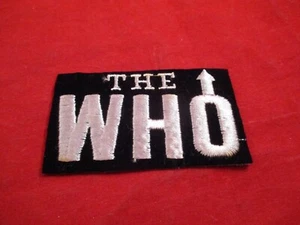 The Who Musik Rock Band Gruppe Retro Werbe Schwarz Weiß Aufnäher Vintage - Bild 1 von 2