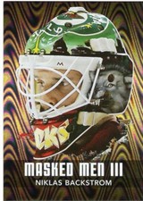 10/11 BETWEEN THE PIPES MASKED MEN III MASK SILVER #MM-37 NIKLAS BACKSTROM 44327