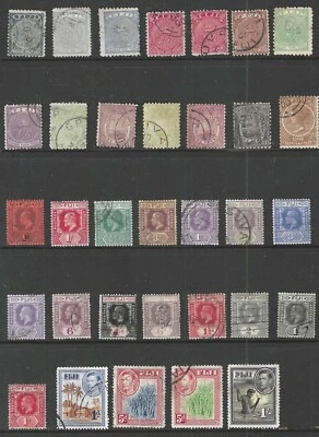 Fiji, Lot of 47 Early Issues, Mostly Different, Used - Image 1 of 2
