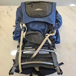 Kelty Sierra Crest 3900st Blue/Black Aluminum Frame Hiking Trekking Backpack Bag - Picture 1 of 8