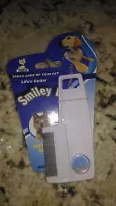 Comb For Dogs and Cats Flea And Tick Dog Cat Flea Smiley - Picture 1 of 1