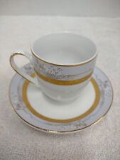 Dimlaj Fine Porcelain China Demitasse Teacup & Saucer #151, 176 Espresso Cup