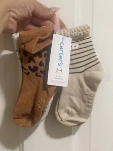 Carters Neutral Toned 6 Pack Crew Sock Shoe Size 7-10 - Picture 1 of 4