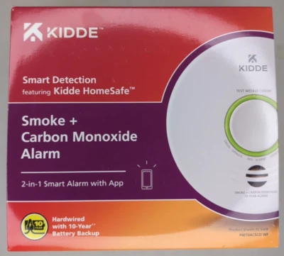 Alarma de humo y monóxido de carbono cableada Kidde P4010ACSCO-WF con batería de 10 años Foto 1 de 3
