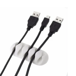 5pcs Kabel Clip Schreibtisch Tidy Wickler Kopfhörer Organizer Ladekabel Halte | - Afbeelding 1 van 18
