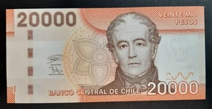 Banconota Cile 20000 pesos 2018 P.-165i FDS/UNC - Imagen 1 de 2