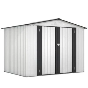 Outdoor Storage Shed, All Weather Metal Sheds, Tool Shed for Garden, Backyard - Picture 1 of 4