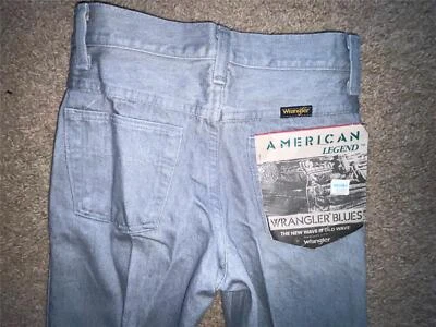 VTG 80S 90S BOYS 10 24 X 26 ACID STONE WASH BLACK WRANGLER DENIM JEANS PANTS - Image 1 of 4