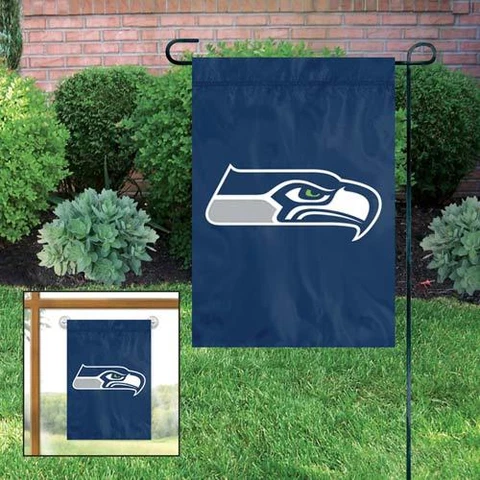 Seattle Seahawks Embroidered Garden Flag Window Flag NEW USA SHIPPER Cover