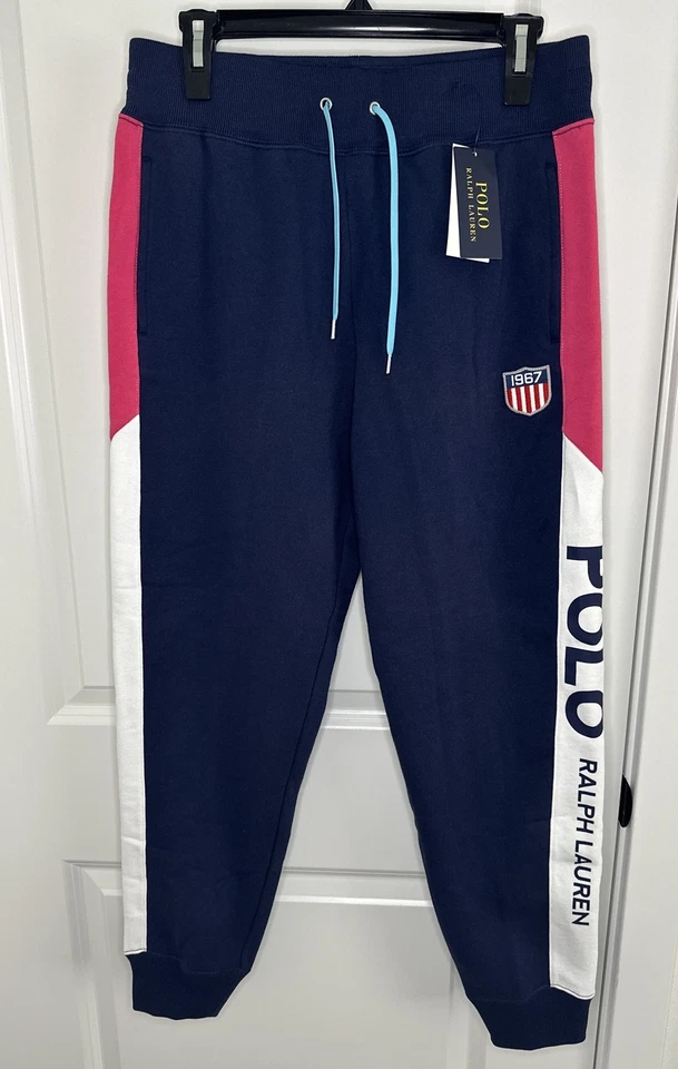 RALPH LAUREN Size M Women's 1967 Shield Patch POLO Fleece Jogger Pant