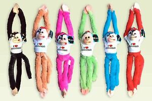 ARKANSAS Plush Stuffed Animal Toy wholesale Hanging Monkey 18" Lot of 6