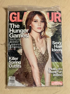 april 2012 Glamour magazine Jennifer Lawrence sexy cover SEALED - Picture 1 of 6