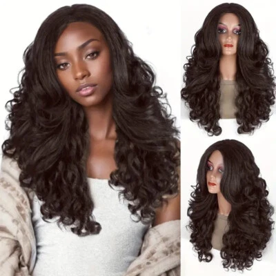 Peluca Rizada Ondulada 24" Larga Textura Yaki Volumen Completo Rubio Sintético Destacados Foto 1 de 4