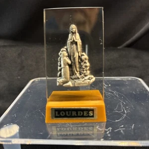 Miniatur Zinn religiöse Statue Lourdes kostenloser Versand - Bild 1 von 5
