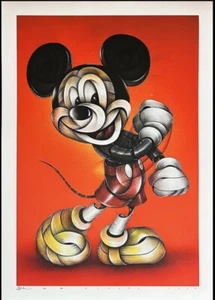 OTTO SCHADE SIGNED PRINT (Youhou)MICKEY MOUSE - Picture 1 of 2