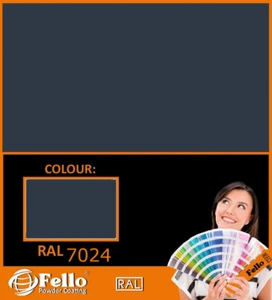 Powder Coating Powder Paint - RAL 7024 matt Graphite grey 5KG POLYSTER - Bild 1 von 1