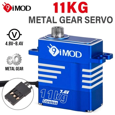9imod 11 KG Digatal Servo Coreless Metallgetriebe für 1/8 1/10 1/12 1/18 RC Car - Bild 1 von 4
