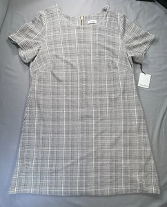 Vestido pata de gallo Calvin Klein para mujer 18W NUEVO - Imagen 1 de 12