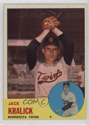 1963 Topps Semi-High # Jack Kralick #448 - Image 1 of 2