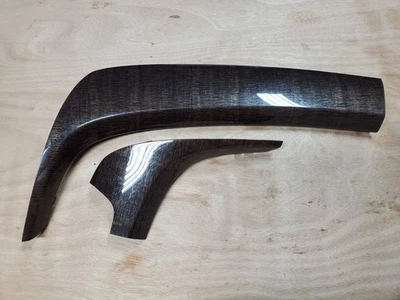 2007-2013 Acura MDX Dash Panel Dark Brown Woodgrain Trim 2 Piece Set OEM - Imagem 1 de 4