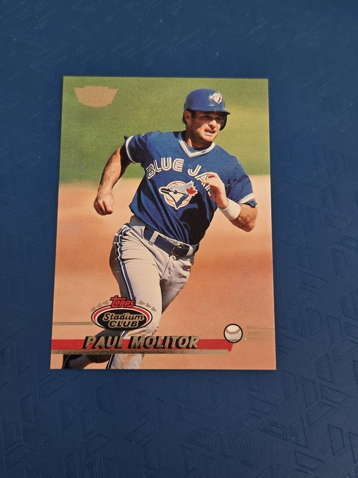 1993 Stadium Club Members Only #627 Paul Molitor Tor Blue Jays BASEBALL Card 2A - Image 1 of 2