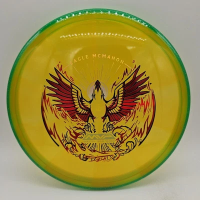 Axiom Discs Prism Proton Envy Eagle McMahon Rebirth Yellow/Green Rim  175g - Image 1 of 3