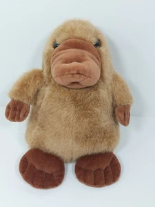 Vintage 1987 The Manhattan Toy Company Platypus Plush 9” Brown Stuffed Animal - Picture 1 of 6