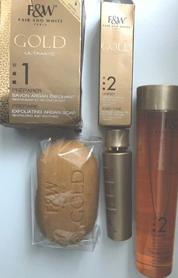 F&W Paris Gold Argan Body Oil + Serum + Soap 3pcs - Image 1 of 2