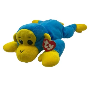 TY Pillow Pal - SWINGER the Monkey (versión azul) - 12" nuevo con etiquetas - Imagen 1 de 6