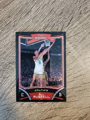 2008 年 Bowman Chrome Bill Russell /299 XFractor #106 X-Fractor 凯尔特人队 HoF — 第 1/4 张图片