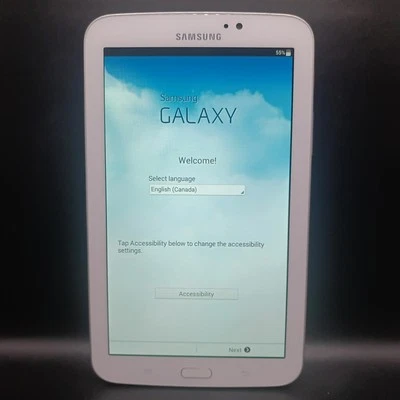 Samsung Galaxy Tab 3 SM-T210R 8GB Wi-Fi 7in Tested White - Image 1 of 4