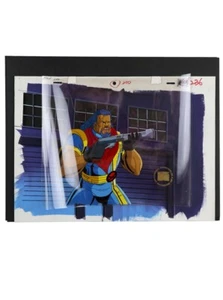 X-Men Bishop Marvel Original Production Animation Art Cell and Background 1996 - Picture 1 of 2