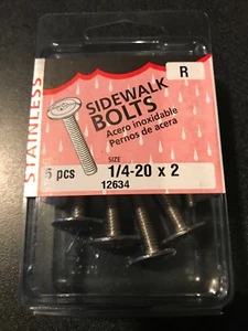 (5) Gehwegschrauben 1/4”-20 x 2” Edelstahl - Bild 1 von 4