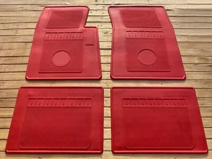 For Buick LeSabre Estate Wagon floor mats fresh rubber red set of4 - Picture 1 of 1