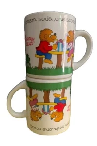 The Berenstain Bears (2) Ceramic Coffee Cup/Mug VTG 1987 Princess House - Picture 1 of 7