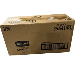 3/58-Depend Incontinence/Bladder Control Shields, Pads for Men, Light Absorbency - Picture 1 of 1