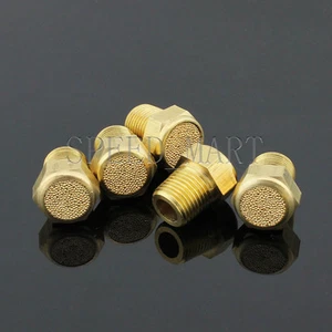 5 piezas silenciador silenciador de sonido de ruido válvula neumática de bronce sinterizado 1/4 NPT - Imagen 1 de 3