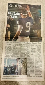 TRACE MCSORLEY ÚLTIMO JUEGO DIARIO PERIÓDICO COLEGIANO PENN FÚTBOL ESTATAL 26-11-18 - Imagen 1 de 1