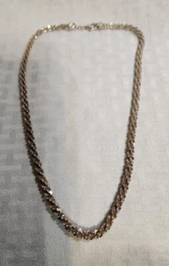 Sterling Silver 925 KC 20" Twist Rope Necklace w Lobster Claw Closure Italy - Imagen 1 de 13