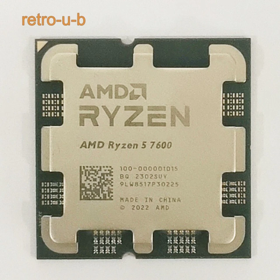 AMD Ryzen 5 7600 R5 7600 AM5 CPU Processor 6-Core 12T 3.8 GHz 65W 32MB Desktop - Image 1 of 1