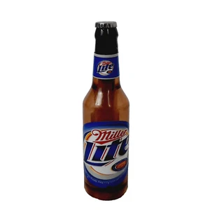 Miller Lite Beer Bottle Cigarette Lighter & Bottle Opener Brown Vintage 1980s - Picture 1 of 7