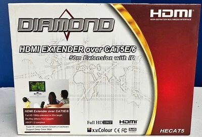 Extensor HDMI Diamond HECAT5 sobre CAT5e/6 con compatibilidad IR. - Excelente estado Foto 1 de 4