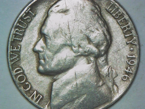 1946 No Mint Rare Nickel Cover