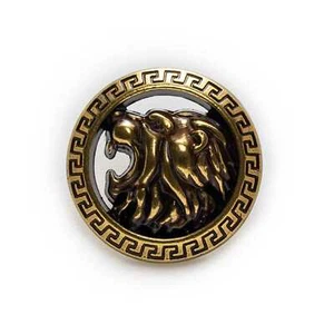 5pcs Retro Lion Metal Buttons Clothing Sewing Crafts Accessories Headband Decor - Picture 1 of 4