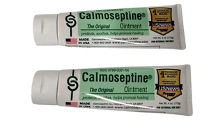 Calmoseptine Ointment 4 Oz Each Tube (Pack of 2) Skin Barrier Protectant Cream - Picture 1 of 4
